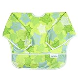 Bumkins Waterproof Sleeved Bib, Turtle (6-24 Months)