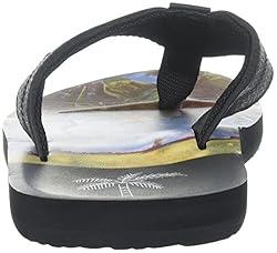 Reef Men's HT Prints Sandal, aqua palms, 13 M US