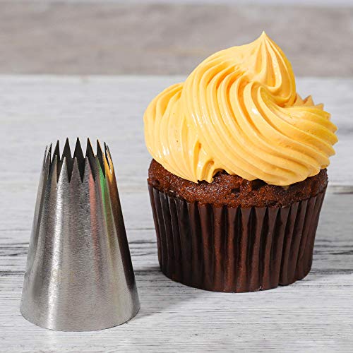 Kayaso Cake Decorating Icing Piping Tip Set, 10 Xlarge Decorating Tips
