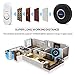 Wireless Home Security Alarm System Anti-theft Siren App for Android IOS Smartphone 1 Smart WiFi Hub 5 Contact Sensors 2 Motion Sensors 1 Doorbell Button Compatible with Alexa