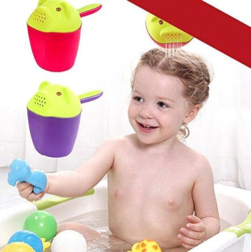 RJShop® Baby Child Wash Hair Eye Water Scoop Bath Nozzle Shampoo Rinse Cup Random Color