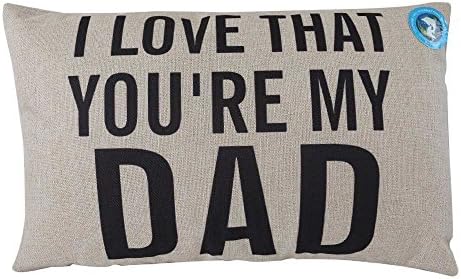 Dolphinshow Cotton Linen Decorative Throw Waist Pillow Covers Printing I Love That You Are My DAD