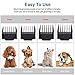 YIDON Dog Clippers, Dog Grooming kit Cordless Adjustable Pet Clippers Dog Hair Trimmer Rechargeable Dog Shears Pet Grooming Professional Hair Clipper Low Noise for Small Large Dogs,Cats,All Pets
