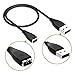 Fitbit HR Charging Cable - USB Charger Charging Cord for Fitbit Charge HR Fitness Wristband by MCOCEAN (2-Pack/1Feet, Do Not Fit for Fitbit Charge)