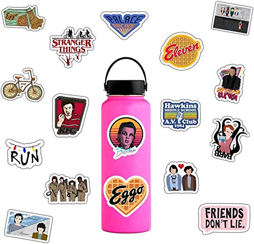 50 pcs Stranger Things Sticker Funny Waterproof Vinyl Stickers for Laptops, Hydro Flasks,Water Bottles,Computers,Phone,Skateboard