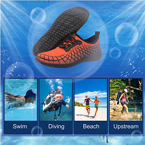 Spesoul Womens Mens Water Sports Shoes Outdoor Quick Dry Barefoot Athletic Aqua Shoe for Beach Swim Pool Surf Diving Yoga 11.5 Men