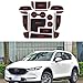 Aulley Auto Dust-proof Gate Slot Pad Car Interior Dcoration Door Groove Cushions Cup Mat for Mazda CX-5 2017 2018 Black Red