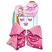 JoJo Siwa Signature Collection Fuchsia Pink Rhinestone Bow with Rhinestone Necklace and Earrings