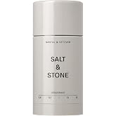 Salt &amp; Stone Aluminum-Free Deodorant, Women &amp; Men Santal &amp; Vetiver 2.6 oz | Extra Strength 48 Hour Protection, Gender Neutral Scent, Made with Niacinamide, Spirulina, Magnesium &amp; Antioxidants