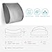 Konnor Curve Memory Foam Back Pillow, Lumbar Support Drive Seat Cushion Car Sofa Office Chair Back Support Relief Back Pain Pillow Waist Cushion Backrest Pad Gray