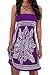 QegarTop Women Coverup Summer Strapless Beach Dress Swimwear Boho Bathing Covers Purple