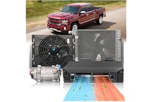 MIELIGO 12000 BTU 12V Universal Under Dash Air Conditioner,12 Volt A/C Kit System Heating&Cooling, Electric DC Underdash AC Unit, for Vintage Car, Pickup, Truck Cab, Pickup