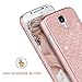 Galaxy S4 Case, Samsung Galaxy S4 Case, BENTOBEN Shockproof Glitter Luxury Shiny Bling Hard PC Case Slim Fit Sparkly Protective Phone Case Cover for Samsung Galaxy S4 for Girls & Women, Rose Gold