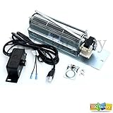 bestbuyonline FK24 Replacement Fireplace Blower Fan KIT for Monessen, Vermont Castings, Majestic, Northern Flame, Temco, CFM, Rotom HB-RB65
