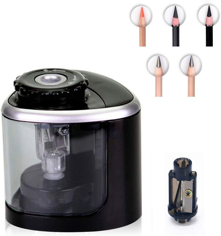 Amazon Peetoko 鉛筆削り 電動 手動 両用 乾電池式 替え刃付き 持ち運び便利 電動えんぴつ削り 小学生 色鉛筆 デッサン 美術 新学期 入学入園 入学祝い プレゼント おしゃれ かわいい 日本語取扱書 筆記具 文房具 オフィス用品