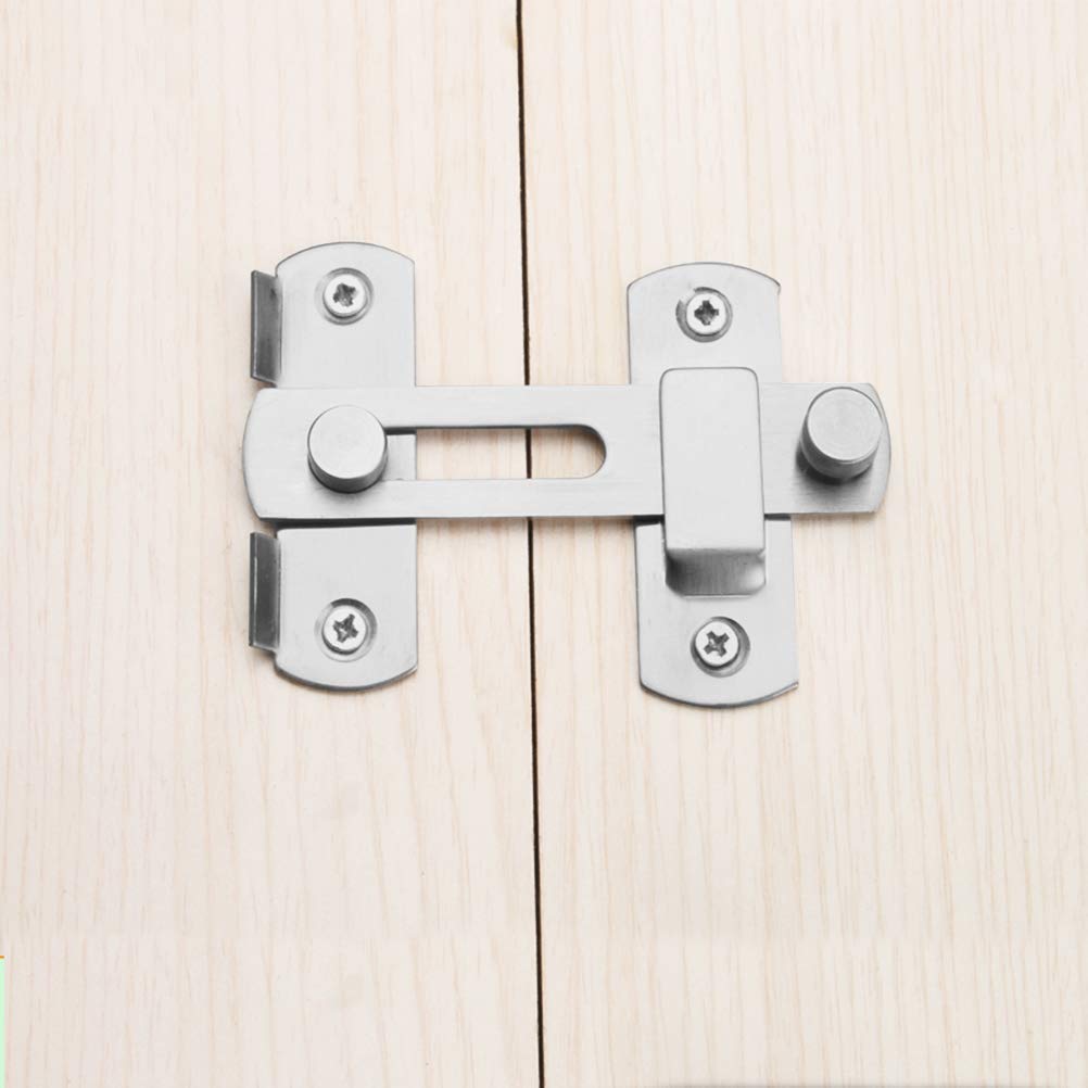 WANLIAN Hasp Latch Stainless Steel Hasp Latch Lock Sliding Door Lock for Window Cabinet Fitting Room Accessorries Home Hardware