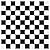 Unique 16 Count Checkered Dinner Napkins, Black/White