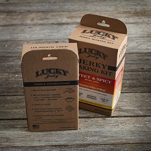 Sweet and Spicy Jerky Seasoning Kit by Lucky Beef Jerky A Blend of