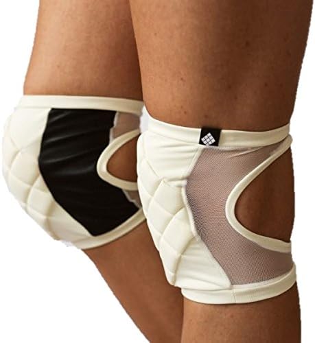 Poledancerka Knee Pads (Various Colors) (Small (36.5 cm to 38.5 cm), Ivory White)