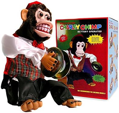 circus monkey with cymbals