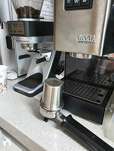 Tiamo Coffee Espresso Dosing Cup, Stainless Steel for Professionals