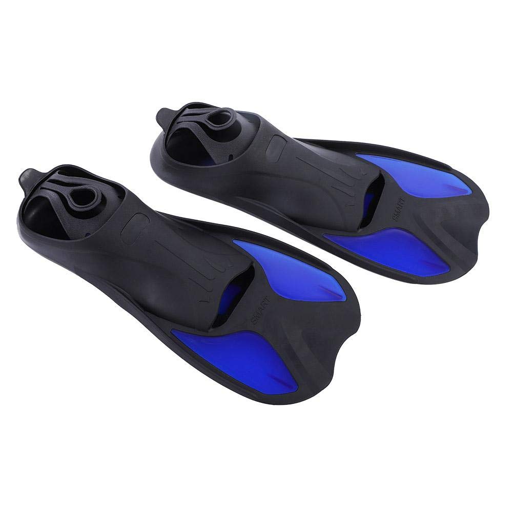 Keenso Keenso Swimming Training Fins, 1 Pair Unisex's Training Fin Foot fins Swim Foot Fins Swimming Diving Open Heel Adjustable Snorkel Fin(L) diving