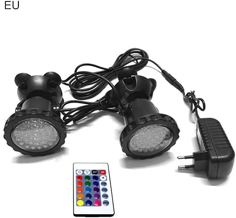 2 unids 12 V LED Submarino Lámpara de Proyector de Colores 7 ...