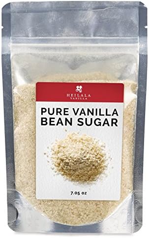 Heilala Vanilla Pure Vanilla Bean Sugar (7.05 oz) Ground Vanilla Beans with Organic Sugar Mix, Award Winning, Hand Picked in Tonga