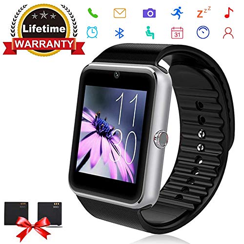 Bluetooth Smart Watch - ANCwear Smartwatch for Android Phones with SIM Card Slot Camera, Fitness Tracker Watch with Sleep Monitor, Step Counter Watch for Kids Women Men Compatible Android iOS Phones