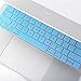 Premium Keyboard Cover for MacBook Air 13 inch and MacBook Pro 13/15/17 inch with or w/out Retina (2015 or Older Version), Ultra Thin Soft Backlight Keyboard Protector Skin - New Peacock Blue