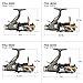 Goture Spinning Fishing Reel 5.1:1 Dual Brake Feeder 9+1BB Carp Reel with Rear Drag Freshwater or Saltwater 3000 4000 5000 6000 Series