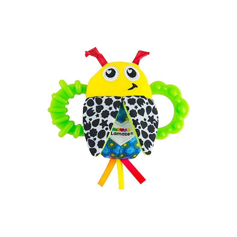 LAMAZE Bitty Bite Bug Rattle 4.5 Inch (Pack of 1)