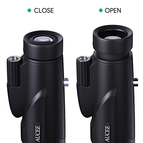 12x50 Monocular Telescope for Adults, AUCEE HD High Power Bak4 Prism FMC Monocular Compact Waterproof Monocular with Smartphone Adapter Tripod for Bird Watching Hunting Hiking Camping Travelling - Thumbnail 3