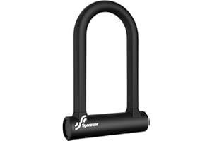 Sportneer Bike Lock: 17mm Heavy Duty Anti-Theft Bike U Lock, 19cm x 13cm High-Security Bicycle Lock with Keys & Mounting Brac