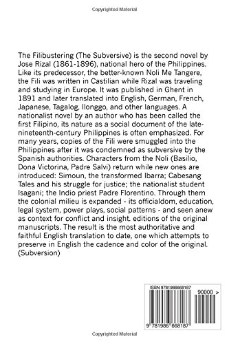 The Filibustering Rizal Jose Derbyshire Charles 9781986668187 Amazon Com Books