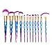 AccMart Makeup Brush Set,Unicorn Design Brushes,12PCS Makeup brushes, Make Up Foundation Eyebrow Eyeliner Blush Cosmetic Concealer Brushes