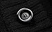 Men's Button Point Stand Collar Knitted Slim Fit Cardigan Sweater (M, Black)
