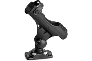 RAILBLAZA Kayak/Boat/Canoe/SUP Fishing Rod Holder R Kit with StarPort HD Mount Base HD Starport Base Included Works with Multiple RAILBLAZA Accessories
