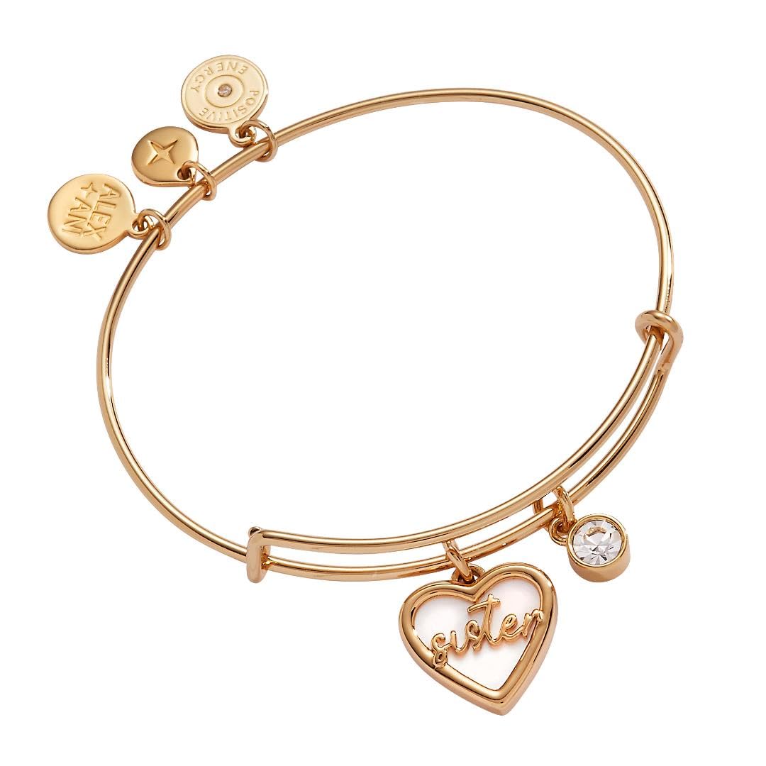 Alex and Ani Sister Mother of Pearl Bangle Image