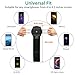 Bovon 360°Rotatable Phone Armband, Super Breathable Sports Arm Band for iPhone X/XS/XR/XS Max/8//7/6/6S Plus, Galaxy S10/S9/ S9 Plus/S8, Running Armband with Key Holder for Hiking Biking (Black)
