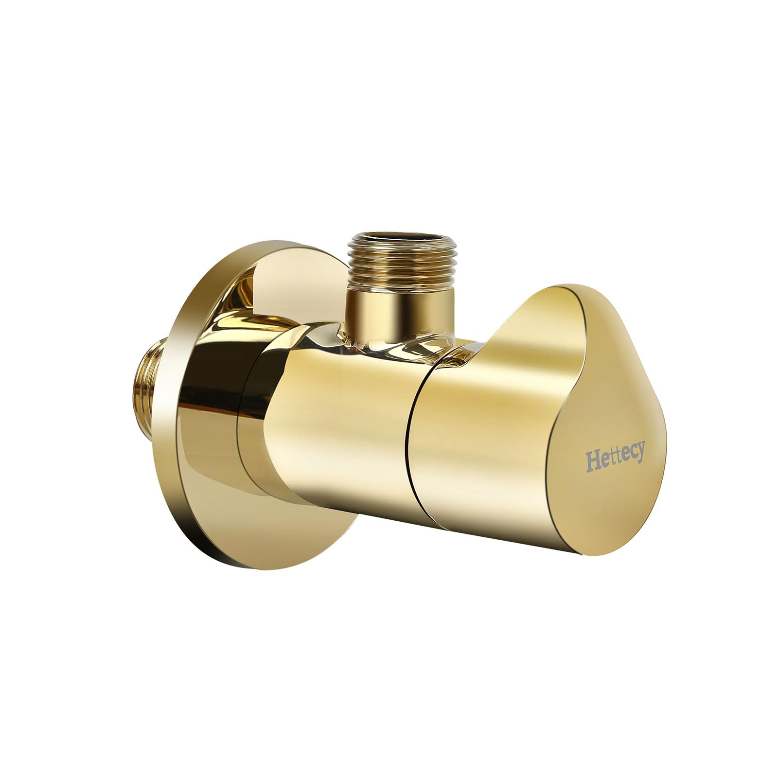 Angle Valve Quarter Turn 1/2" Inlet x 3/8" Outlet Shut Off Water Angle Stop Valve with Flange 1pcs Faucet Valve Toilet Valve Solid Brass Chrome