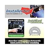 InstallerNet Satellite Radio with Wireless FM Mod InstallCard