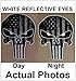 3 pack of Black and White Skull Police Officer BLM American Flag Vinyl Decal Sticker Car Truck 4