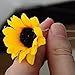 Polytree 10Pcs Daisy Sunflower Bridal Wedding Hair Pins Hair Clips,Orange