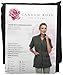 Canyon Rose Tuxedo Front Zip Salon Esthetician Jacket, Black, L