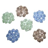 InterDesign Pebblz Non-Slip Safety Treads for Shower, Bathtub - Set of 6, Assorted