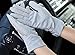 Urban CoCo Vintage Spring and Summer Women's Lace Cotton Short Gloves (Grey-model 2)