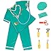 FunsLane Kids Doctor Costume Set Career Role Play with Surgeon Dress Accessories