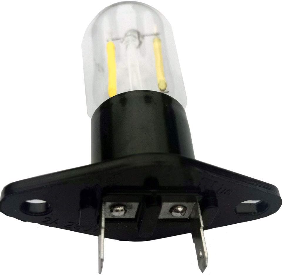 QLEE Z187 Led Microwave Bulb Straight Terminals T170 1.5w Refrigerator Lamp Replacement for Lg Smeg Samsung for Whirlpool Panasonic 58001042 56001070 Wb36x10002 6620g00007b 20w 2 PCS - Image 3