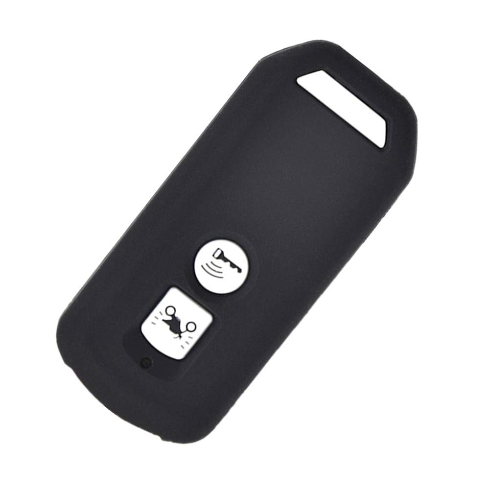 Happyit Silicone Car Key Cover Cases for Honda PCX 150 hybrid X-ADV SH125 Scoopy SH300 Forza 125 300 Motor Scooter 2 Buttons (Black)